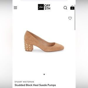 Stuart Weitzman suede block heel